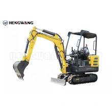 HENGWANG HW30 3 ton diesel garden telescopic press cabin hydraulic crawler mini excavator Chinese